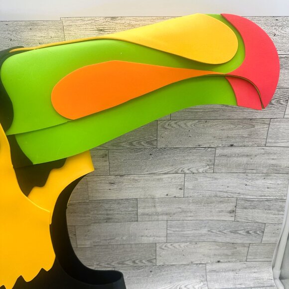 Brand NWT Hyde & Eek Adult Toucan Head Foam Halloween Costume One Size Fits Most - Picture 7 of 7